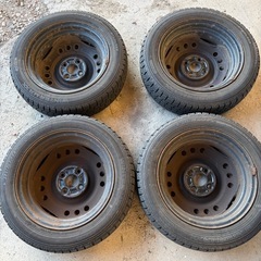 ジャンク 軽 スタッドレス  155/65R14 冬タイヤの画像