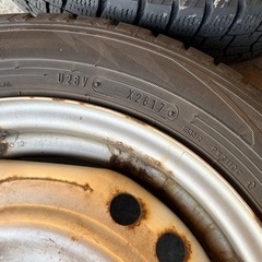 ジャンク 軽 スタッドレス  155/65R14 冬タイヤの画像
