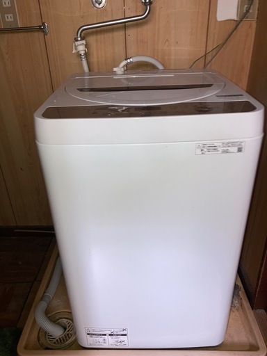 シャープ縦型洗濯機ES-GE6G6kg2021年製
