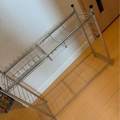 ニトリ　水切りラック　ディッシュスタンドラック付きの画像