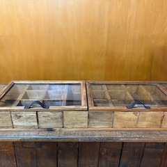 ハンドメイドガラスケース小物入れ