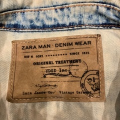 ZARA🔴バードウォッシュデニムmサイズの画像