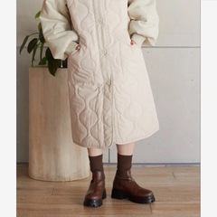 新品タグ付き　定価17,380円　w closet キルティングコート　キナリの画像