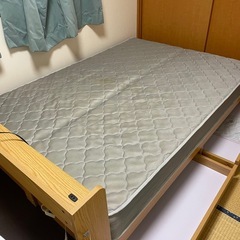 ベッド(ダブルサイズ)マットレス付き