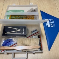 【MAX 平行定規 MP-400FL II】製図道具フルセット＋図面ケース付きの画像