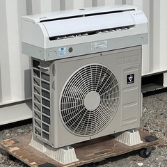 取付け可 ! !◇シャープ エアコン 6畳用 2018年製 プラズマクラスター 内部洗浄AY-H22TD　高圧洗浄済み ! 保証付き ! !の画像