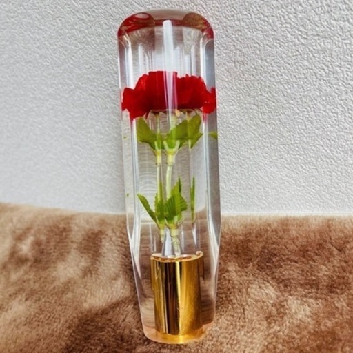 シフトノブ 一輪の花 造花