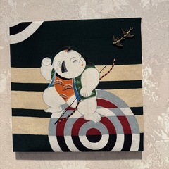 ファブリックパネル 唐子着物地 ハンドメイド 特価