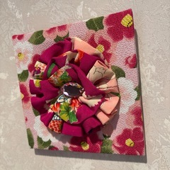 ファブリックパネル 着物地ハンドメイド 特価の画像