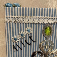 ファブリックパネル ハンドメイド ストライプ柄　特価の画像