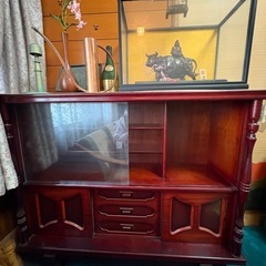 キャビネット　茶箪笥　昭和レトロ　