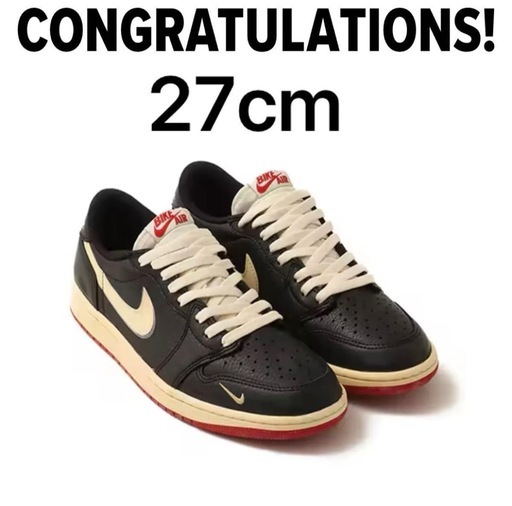 ナイキエアジョーダン1 27 NIGEL SYLVESTER × AIR JORDAN 1 RETRO LOW OG NITRO