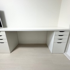 IKEA ラグカプテン天板のみ 200×60cm ホワイト デスク用 吹田市引取限定の画像