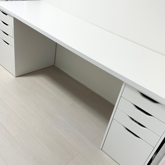IKEA ラグカプテン天板のみ 200×60cm ホワイト デスク用 吹田市引取限定の画像
