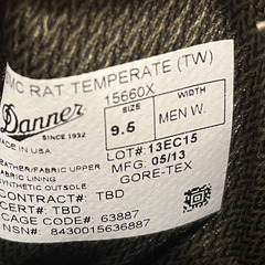 【未使用】USMC RAT DANNER ダナー コンバットブーツの画像