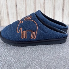 デニム調サンダル　幅広　大きいの画像