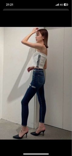 GYDA ジェイダ　ダメージ　スキニージーンズ　デニム　大人気‼️