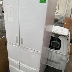 NO B667🌈福岡市内配送設置無料✨🌈東芝 TOSHIBA 冷蔵庫 VEGETA スタンダードモデル 481L フレンチドア シェルホワイト GR-F48FX(WS)の画像