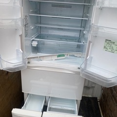 NO B667🌈福岡市内配送設置無料✨🌈東芝 TOSHIBA 冷蔵庫 VEGETA スタンダードモデル 481L フレンチドア シェルホワイト GR-F48FX(WS)の画像