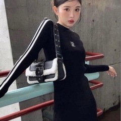 ダーリッチ Darich ダブルラインニット　ワンピース レディースの画像