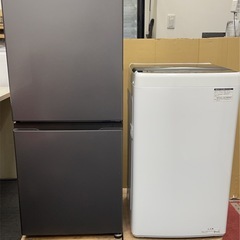 ★一人暮らし中古家電セット！2024年製　ハイセンス冷蔵庫&ハイ...