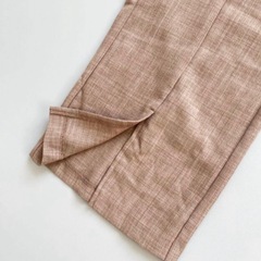 GU フロントスリットストレートパンツの画像