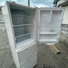 NO B676🌈福岡市内配送設置無料✨🌈GR-J43GXV-ZW 冷蔵庫 クリアシェルホワイト [410L /5ドア /右開きタイプ] の画像