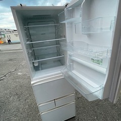 NO B676🌈福岡市内配送設置無料✨🌈GR-J43GXV-ZW 冷蔵庫 クリアシェルホワイト [410L /5ドア /右開きタイプ] の画像