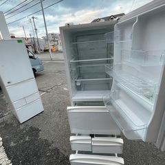 NO B676🌈福岡市内配送設置無料✨🌈GR-J43GXV-ZW 冷蔵庫 クリアシェルホワイト [410L /5ドア /右開きタイプ] の画像