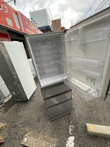 NO B673?福岡市内配送設置無料✨?AQR-361F-S 冷蔵庫 ミスティシルバー [355L /4ドア /右開きタイプ]