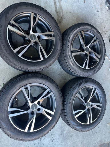 215/55R16 MAK スタッドレス　ホイールセット　バリ山　P.C.D.108　5穴　ピレリ