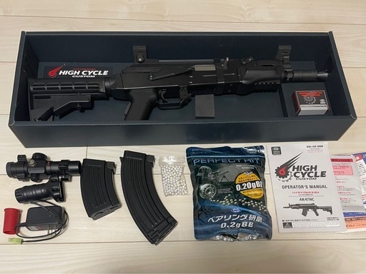 東京マルイ 電動ガン ハイサイクルカスタム AK47HC （動作保証なし／ジャンク扱い）