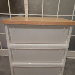 ニトリ　プラスチック収納の画像