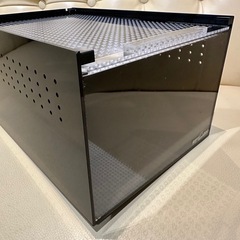 レプタイルボックス(ブラック)レオパやニシアフにの画像