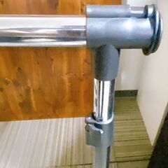 M650 伸縮ハンガーラック シングル 高さ・幅調節可 キャスター付の画像