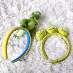 モンスターズインク ポップコーンバケット マイク サリー ドア ブルーディズニー トイストーリー レックス リトルグリーンメン カチューシャ セットの画像