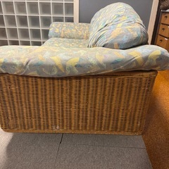 CASABLANCA  カサブランカ トパーズ ラタン/籐  リゾートスタイル 3人掛けソファ 41万の画像