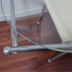 ガラス板　ミニローテーブルの画像