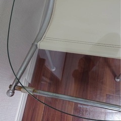 ガラス板　ミニローテーブルの画像