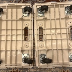 【三軒茶屋で引き渡し】無印良品　連結式平台車 2台セット（耐荷重80kg）の画像