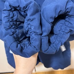 女の子　ネイビーダウンコート　150の画像