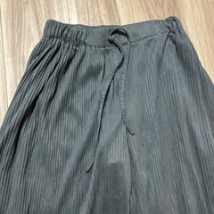 （🐻）レトロガールワイドパンツベロア風生地フリーサイズの画像