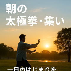 月曜日と火曜日の朝は、太極拳！の画像