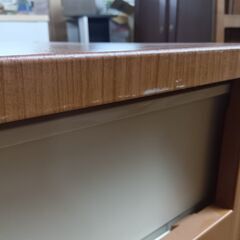 【引取限定/自社配送相談可】7段 スリムチェスト 日本製 プラスチック製 木目天板 収納ケース 整理棚 タンス クローゼットの画像