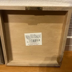 未使用　木製アートパネル　2枚セットの画像