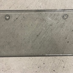 ナンバーカバー　当時物　普通車　スモーク　中古  中古の　　　　の画像