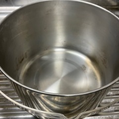 オールステンレス鍋　キャンプ　車中泊に！の画像