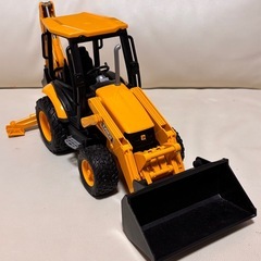 働く車　バックホーローダーの画像