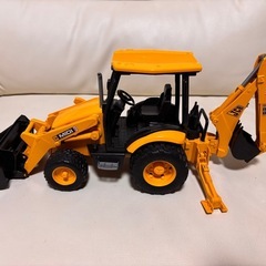 働く車　バックホーローダーの画像