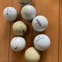 ゴルフボール新品3球、中古品8球の画像